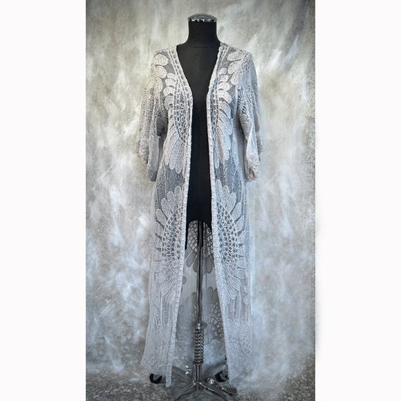 Rebellion Again Other - 🖤Rebellion Again Grey Lace Duster Cover Up
